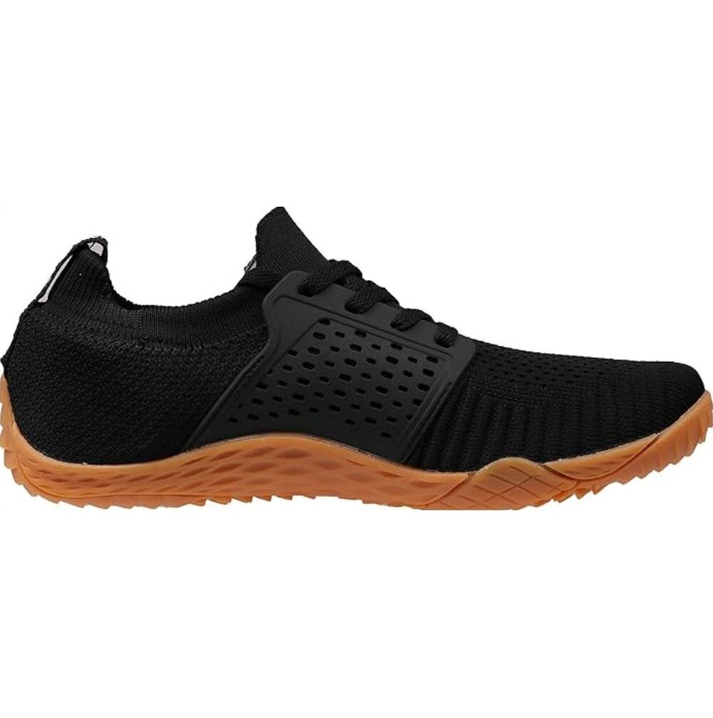 Whitin Barefoot Trail Runners Wide Toe Box Zero Drop Sole Sockliner Black Gum 9